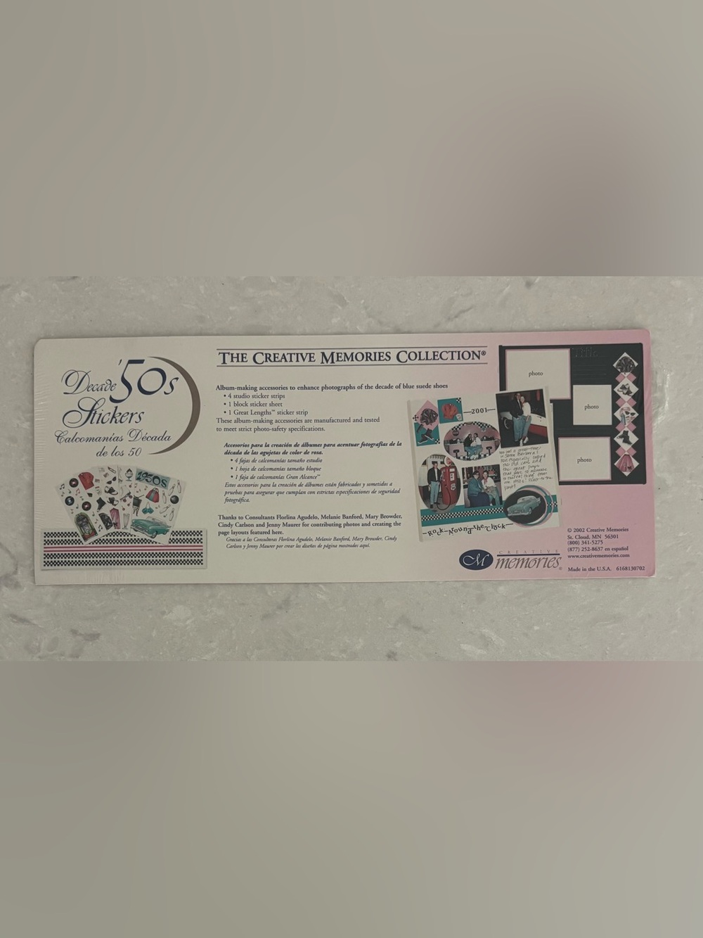 Creative Memories Decade 50’s Stickers